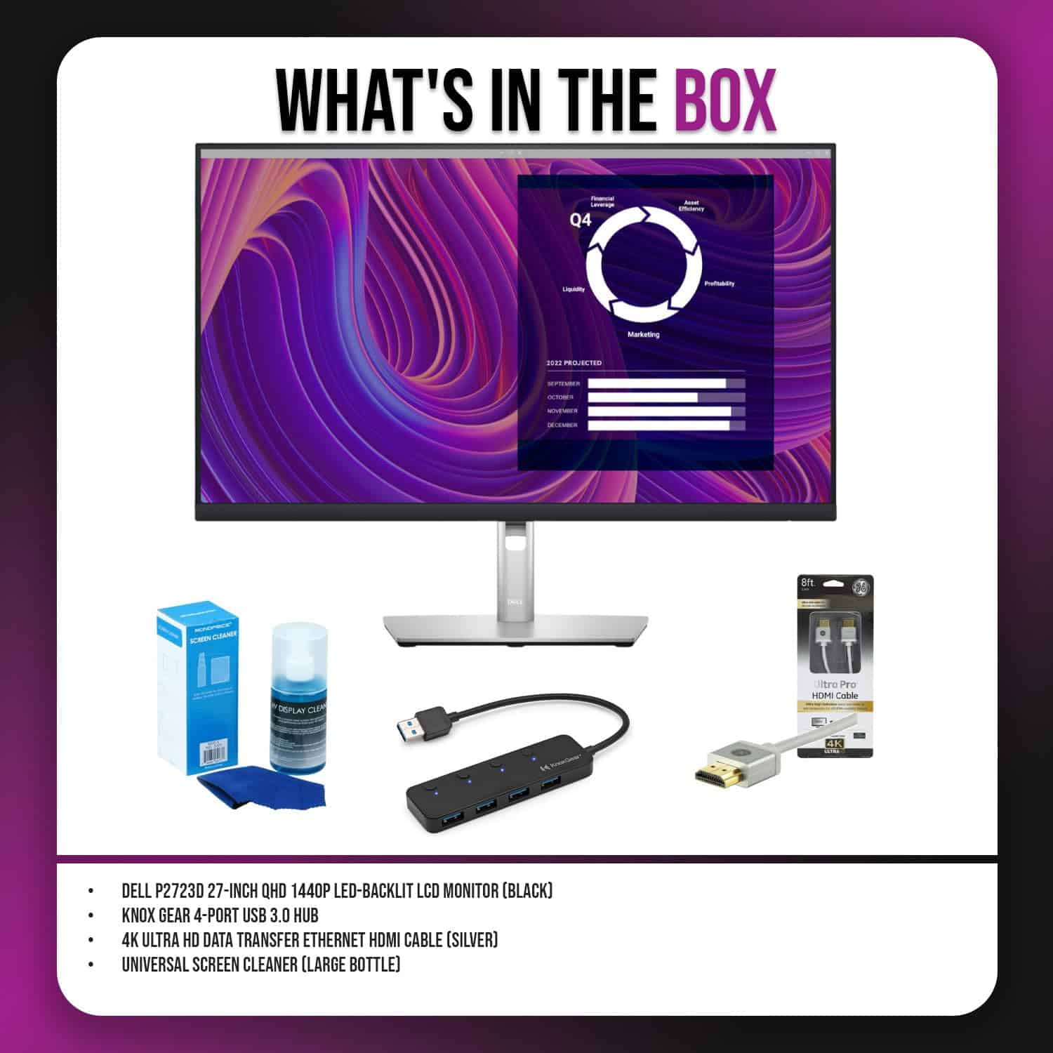 Alternative view of Monitor Dell P2723D de 27 pulgadas QHD 1440p con panel IPS