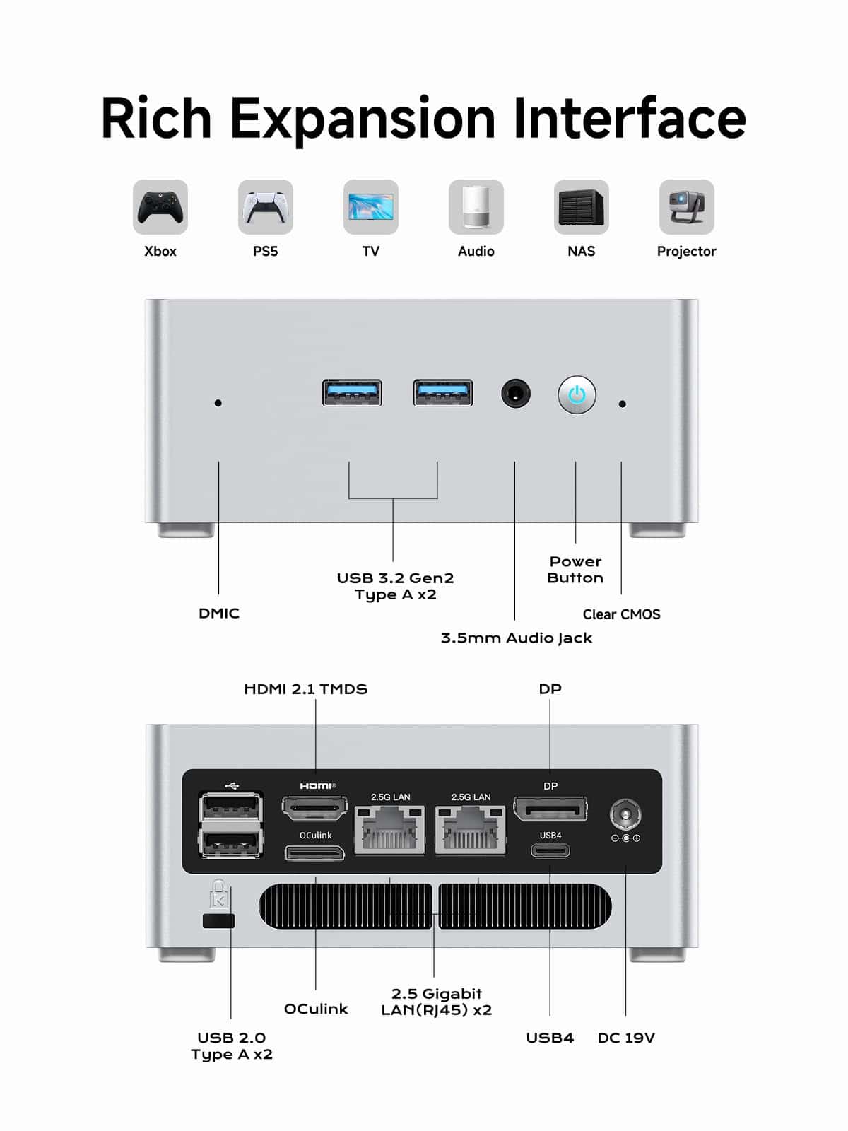 Alternative view of MINISFORUM NAB9 Plus Mini PC con Intel Core i9 12900HK