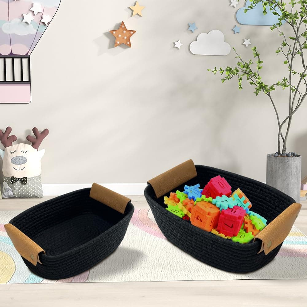 Set de 5 Cestas de Almacenamiento de -Negro - Imagen 7