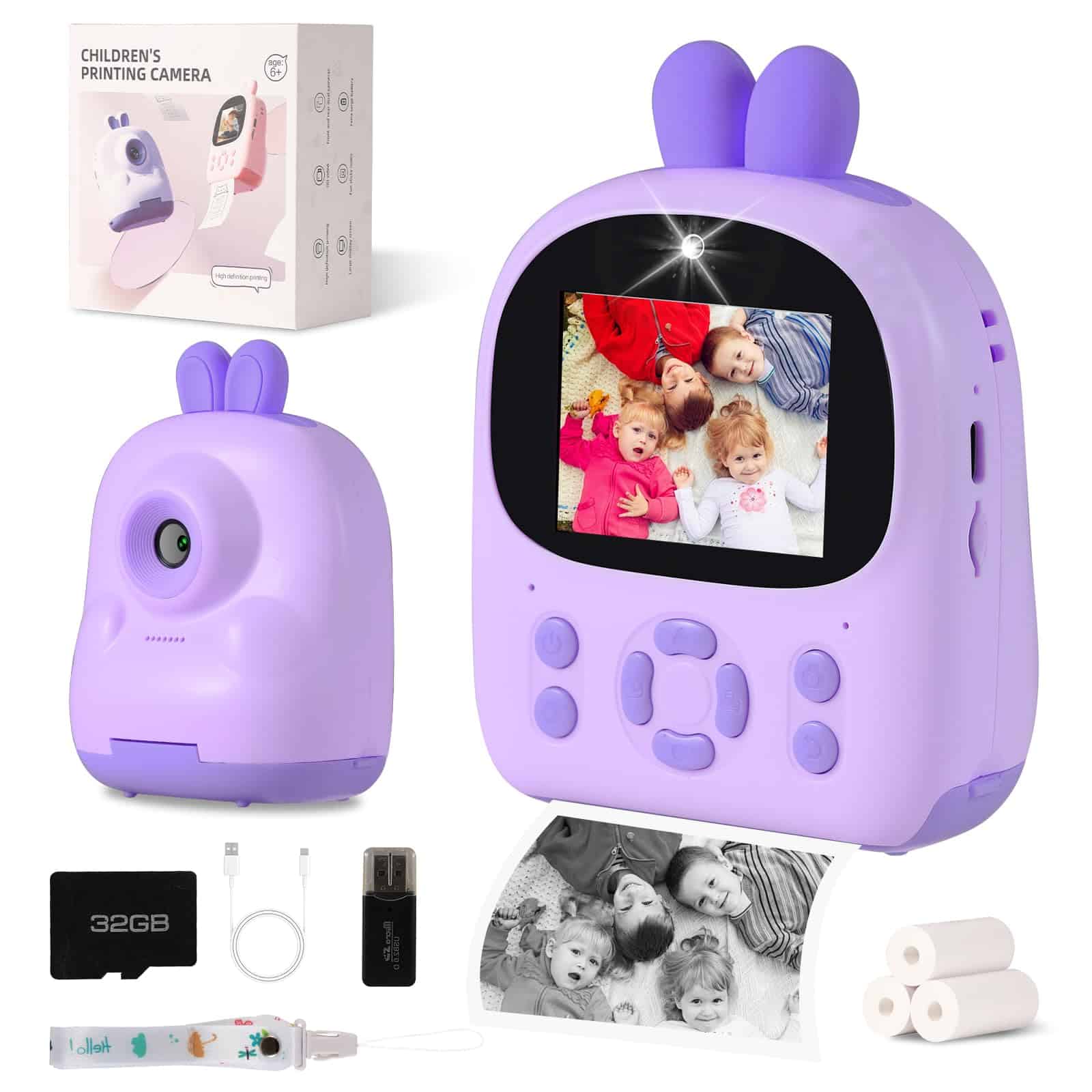 Cámara para Niños Veoyya Instant Print - Cámara Digital de