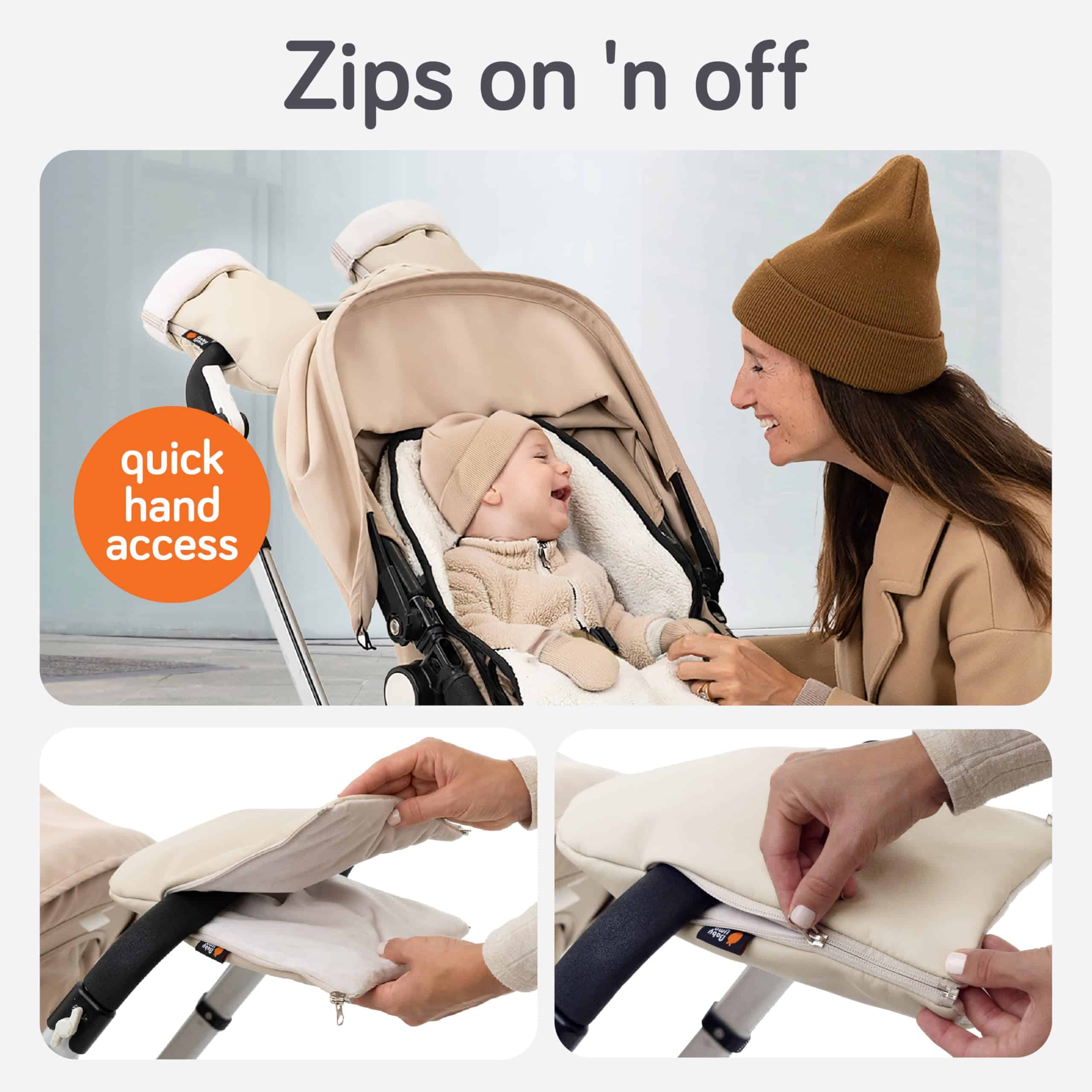 Guantes universales para cochecito de bebé Baby Uma - - Imagen 5