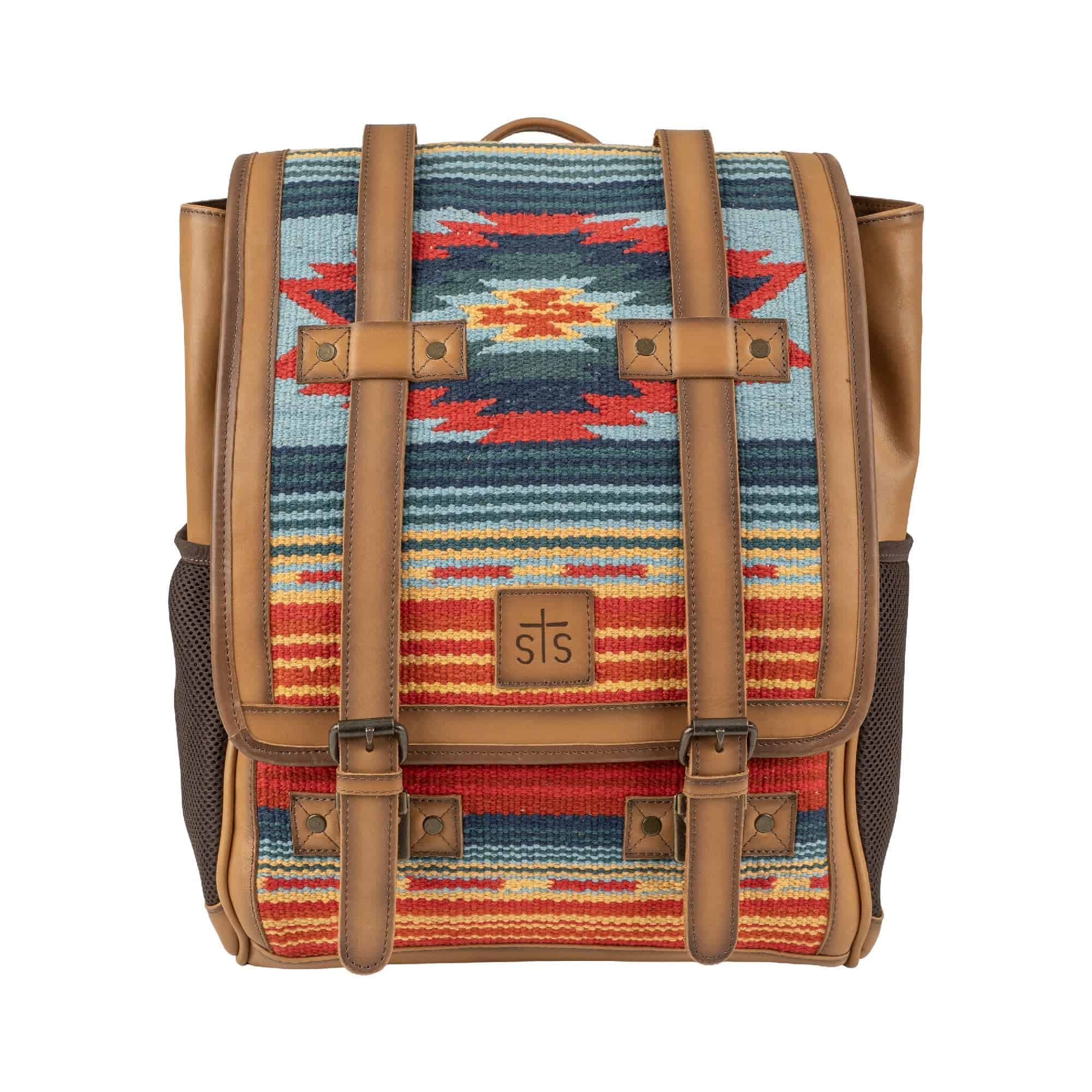 Mochila de Cuero con Diseño de Serape Chaynee Valley para