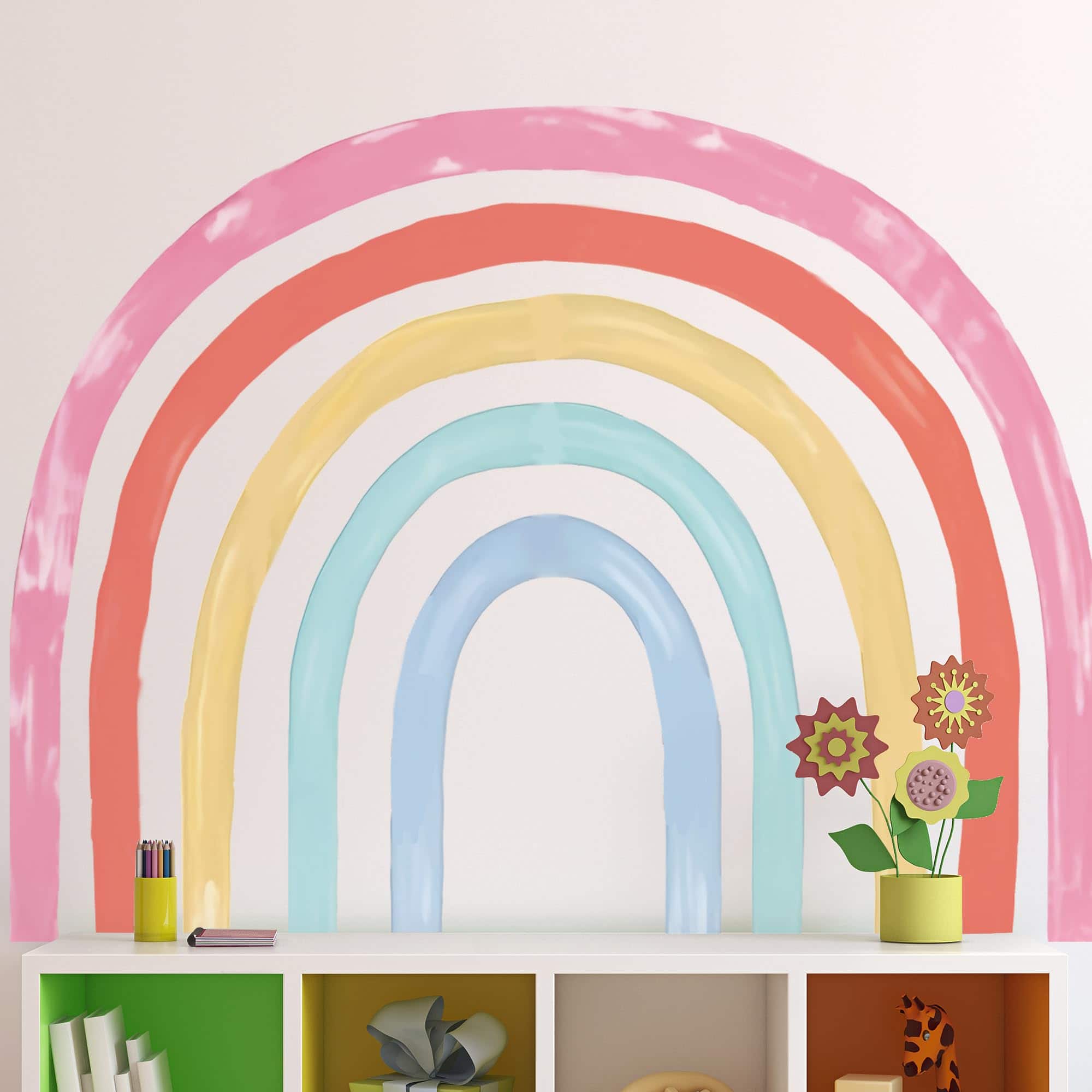 (89.76 X 78.74 Pulgadas) Gran Calcomanías de Pared Arcoíris