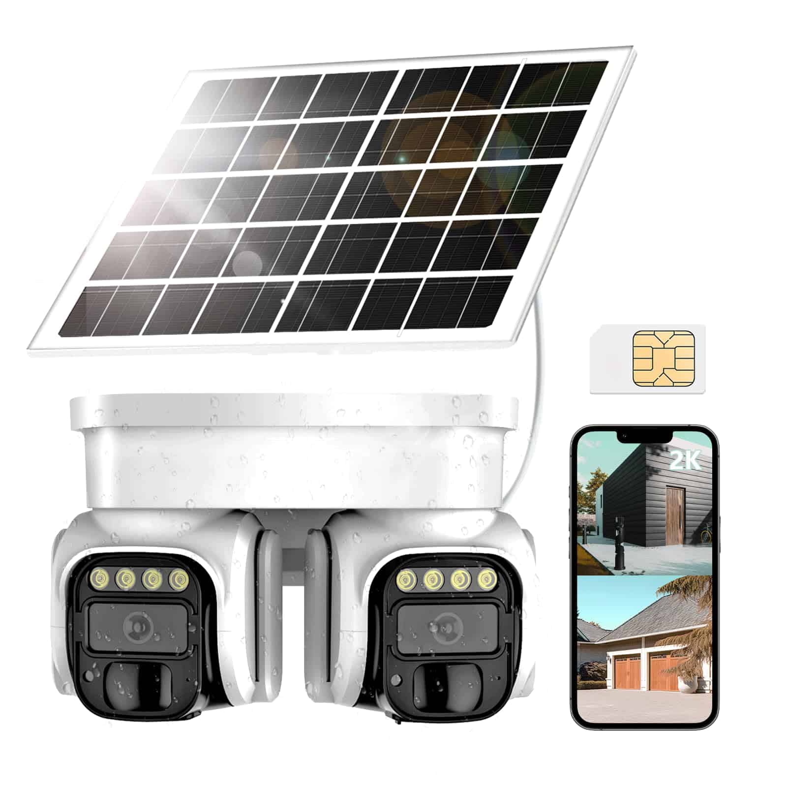 Cámara de seguridad solar celular 4G sin WiFi, cámara de
