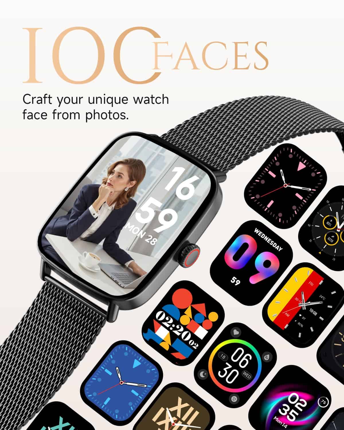 Alternative view of TOOBUR Smart Watch para Mujeres, Compatible con Android y