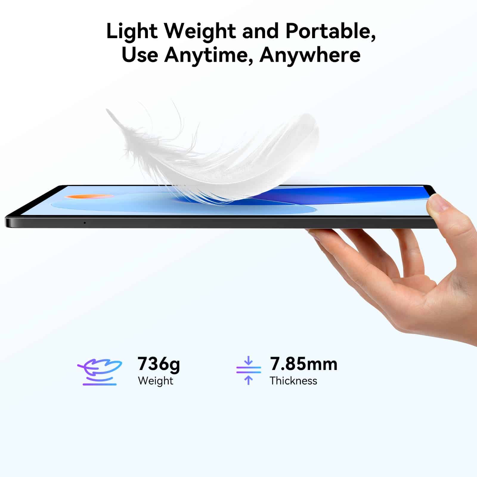 Alternative view of Tableta Blackview 13" Mega8 2025 con Android, 256GB ROM,