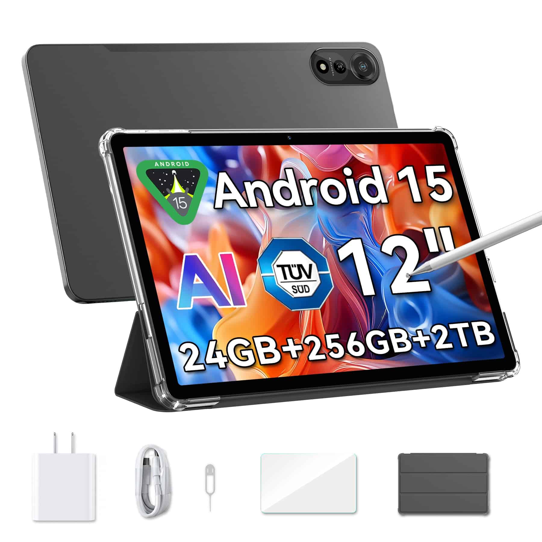 Tableta Android Blackview Mega2 2025 de 12 pulgadas, Tablet