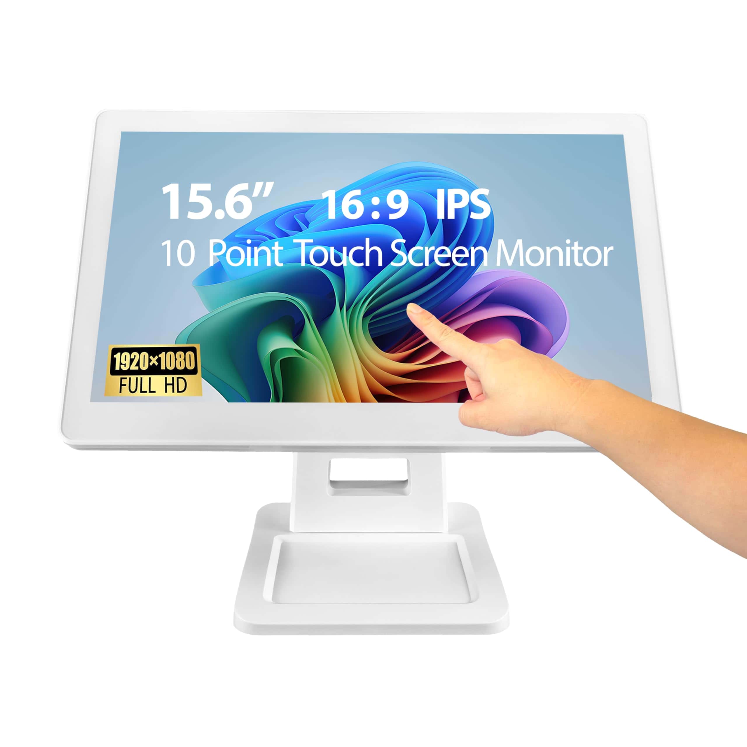 Monitor POS táctil IPS FHD de 15.6 Pulgadas 1920 x 1080 con