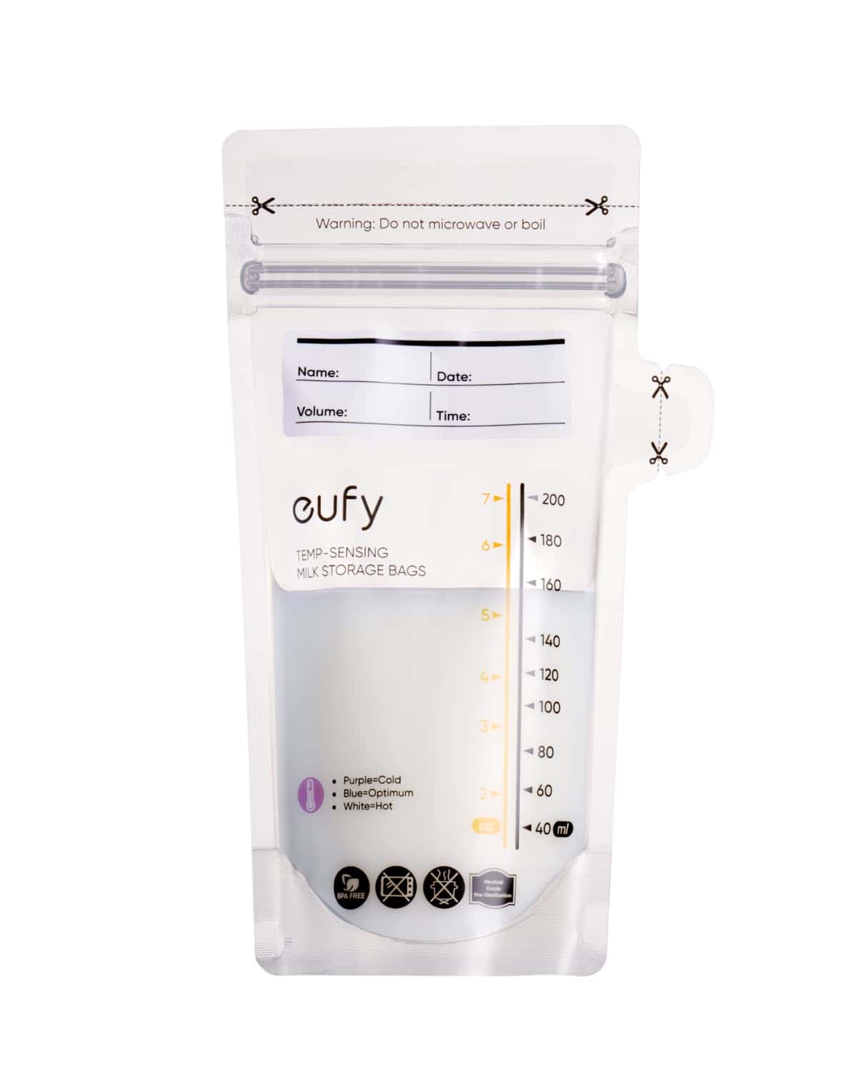 Bolsa de Almacenamiento de Leche Materna eufy con Cambio de