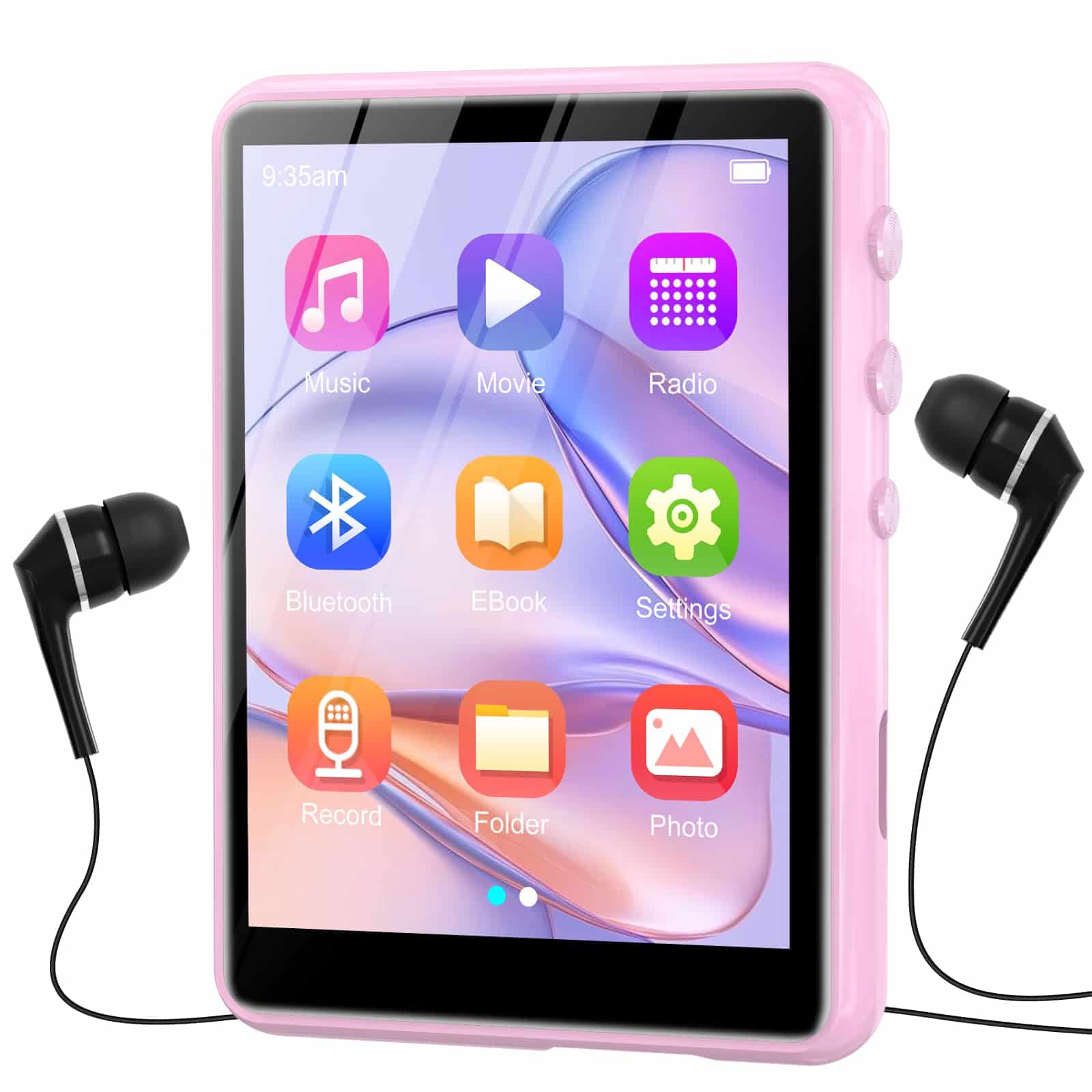 Reproductor de MP3 de 64GB con Bluetooth 5.3, pantalla