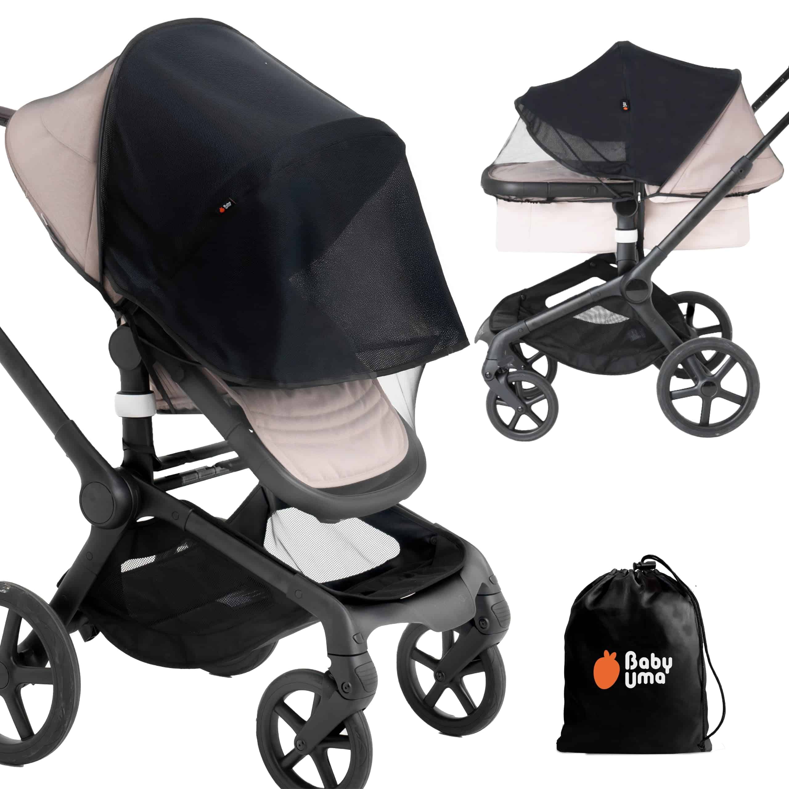 Mosquitero 2 en 1 para Carriola y Protector Solar -