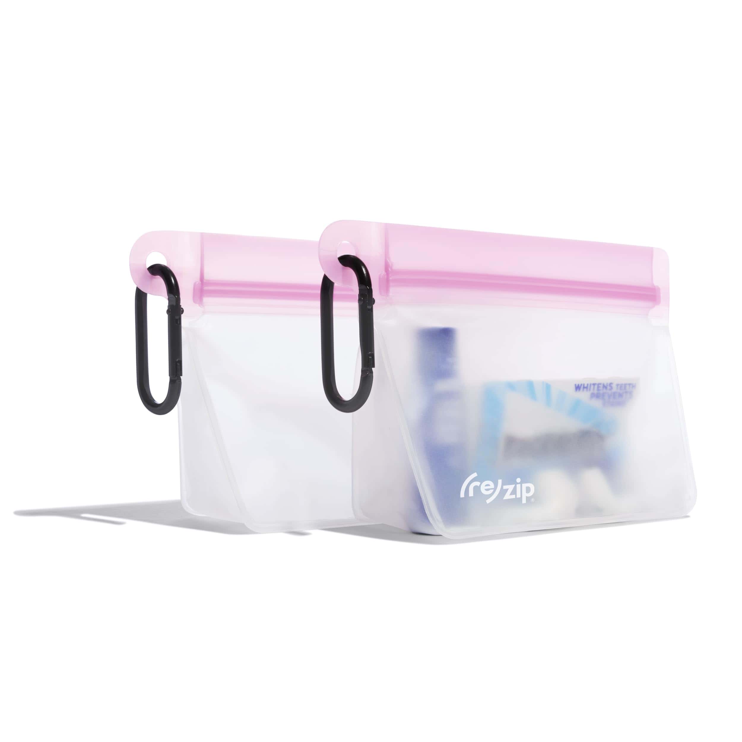 (re)zip Bolsas con clip y gancho para llevar en movimiento