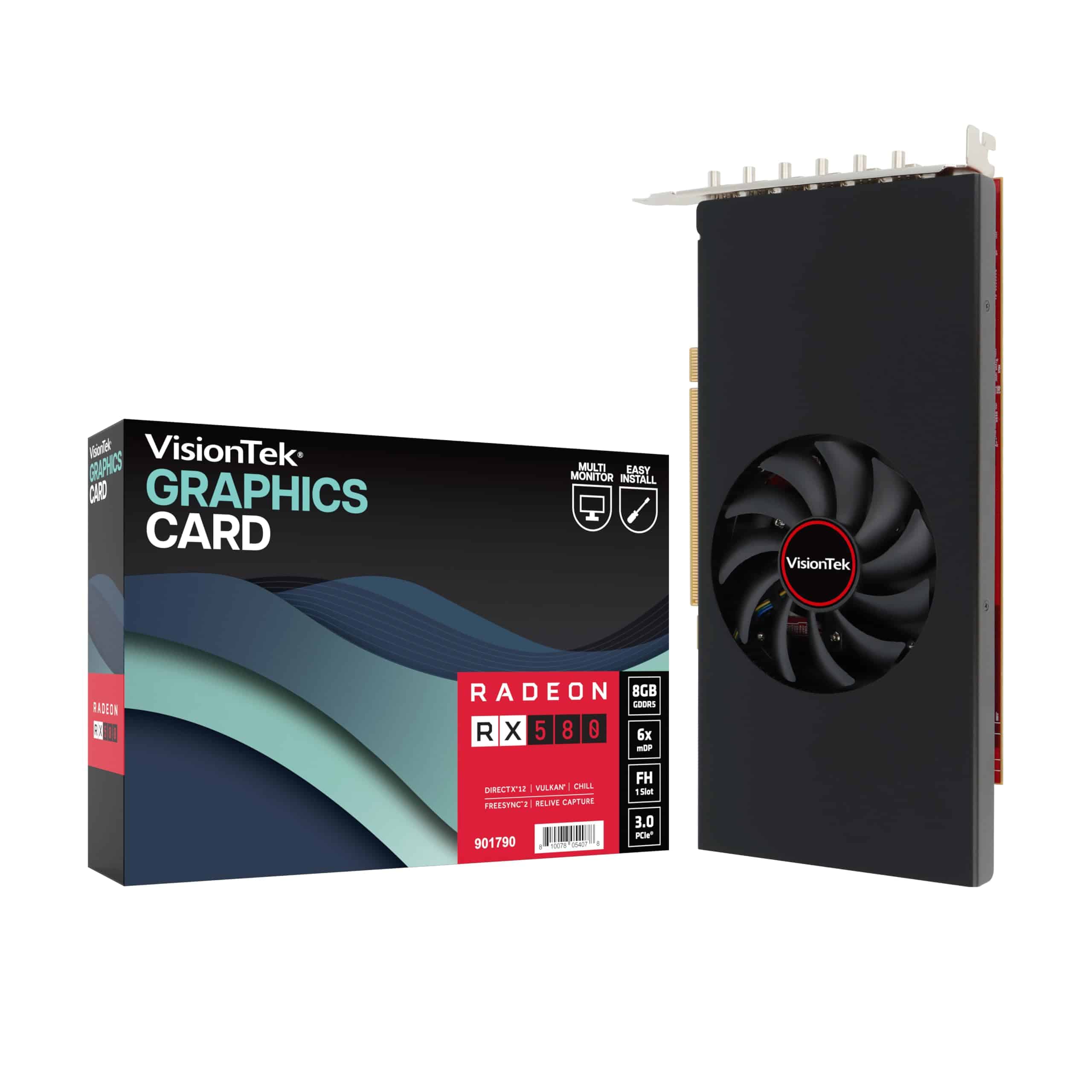 Tarjeta Gráfica de Video Radeon RX 580 AMD 8GB GDDR5 de un