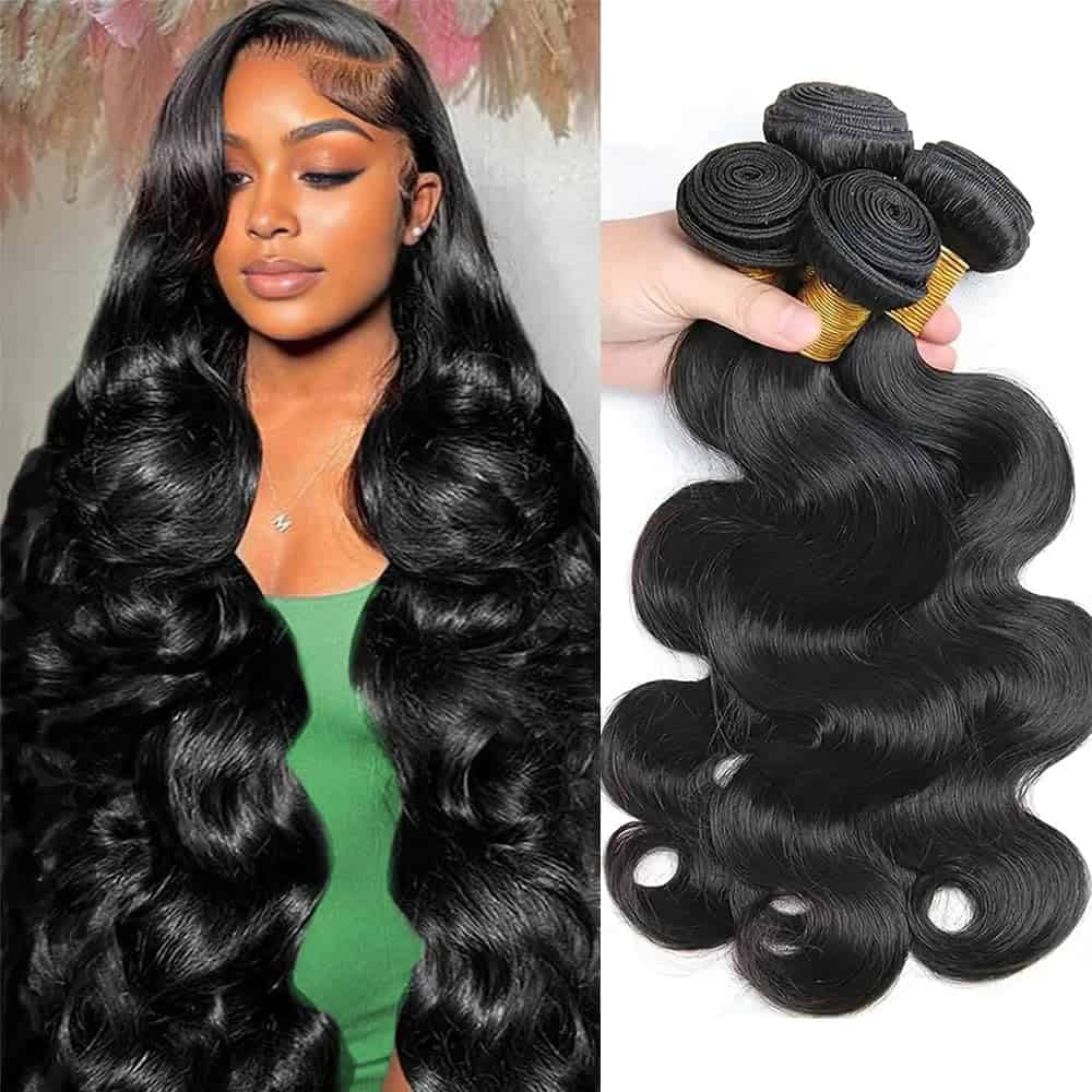 ZGWG Body Wave Paquetes de Cabello Humano 22 24 26 28