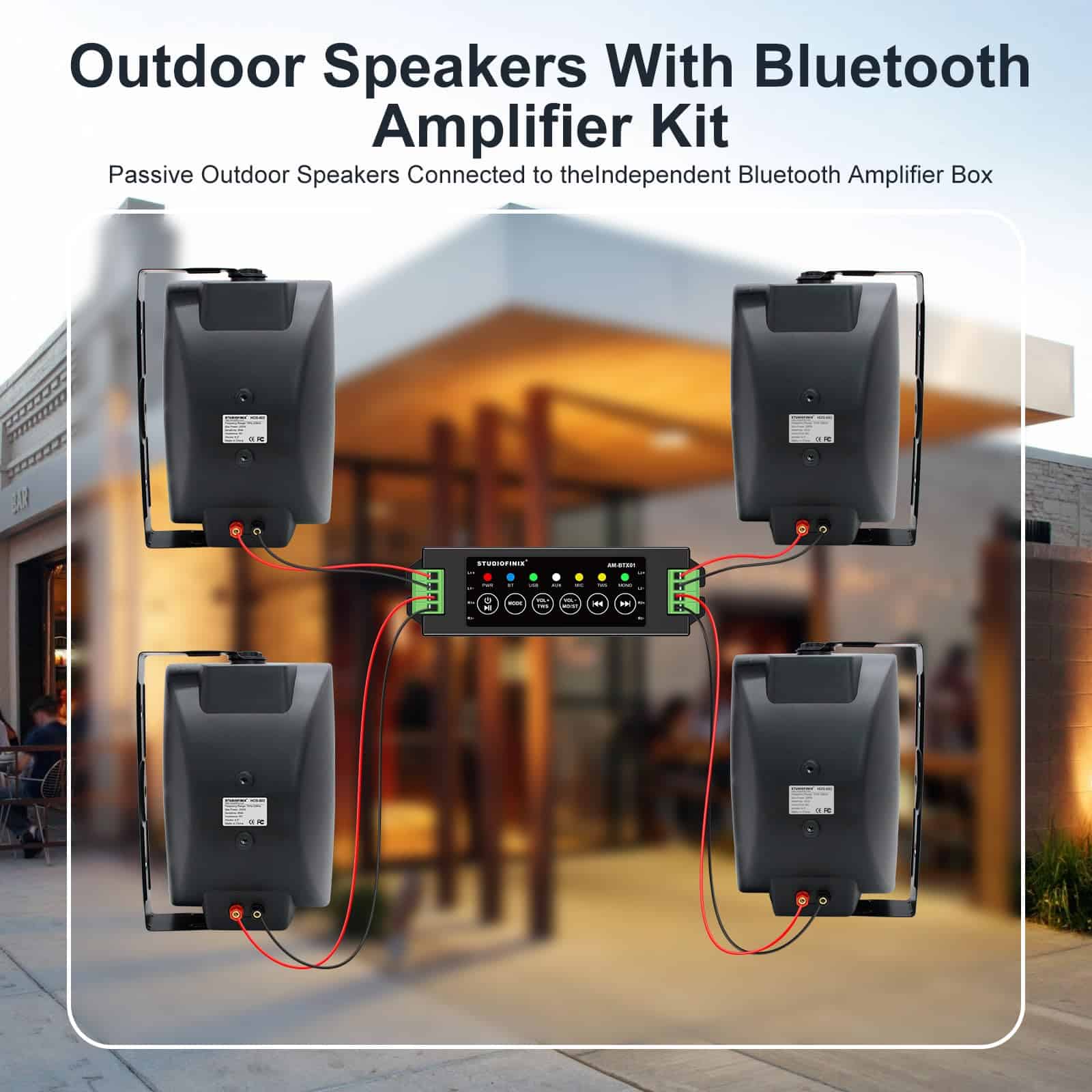 Alternative view of Parlantes Bluetooth STUDIOFINIX de 6.5 Pulgadas con 800W