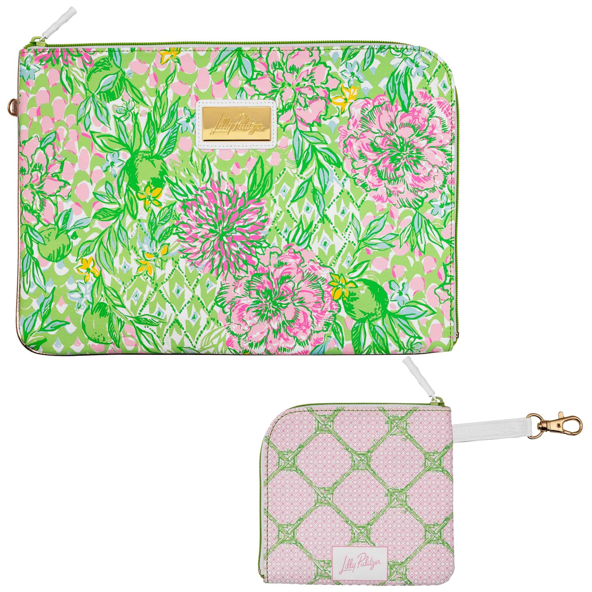 Funda Acolchada Lilly Pulitzer con Pequeña Bolsa con Cierre