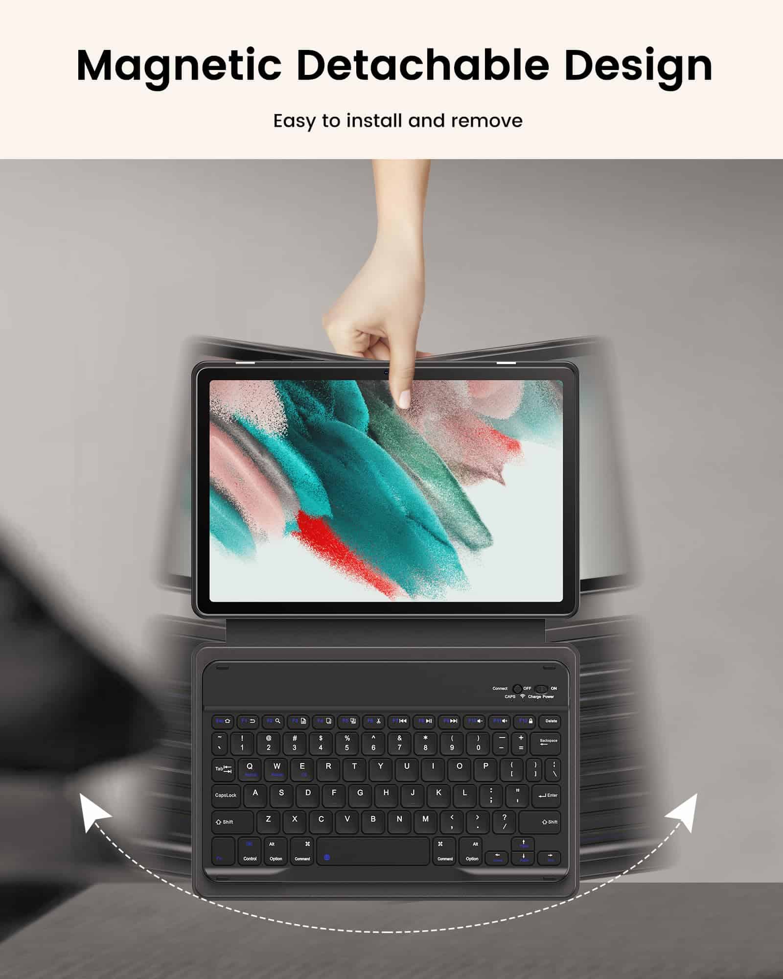 Alternative view of Funda de teclado INFILAND para Samsung Galaxy -Azul Cielo