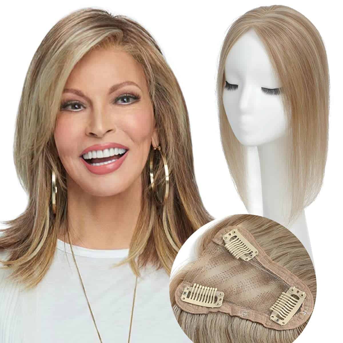 Hair Toppers para Mujeres Pelo Natural P10/16 Extensiones