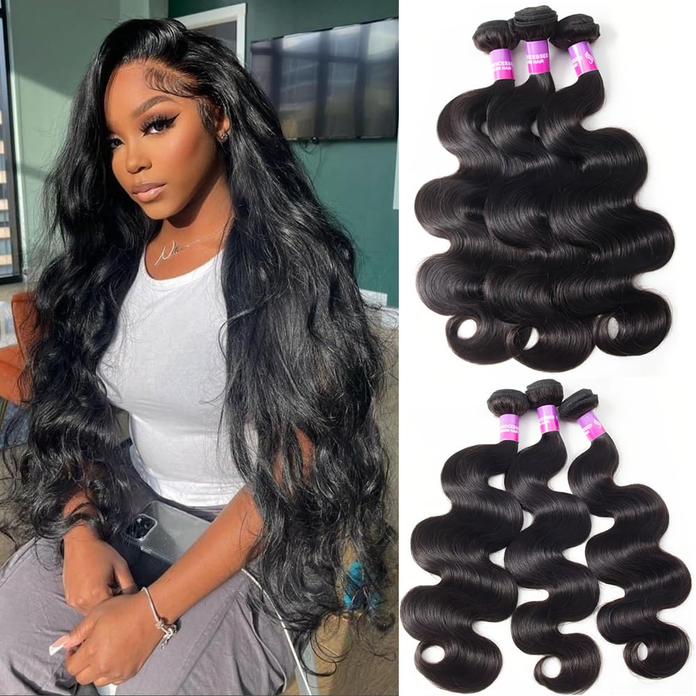 12A Human Hair Bundles 300g Body Wave Bundles -Negro Natural
