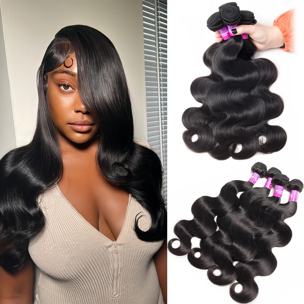12A Extensiones de Cabello Humano de 400g Onda del Cuerpo 4