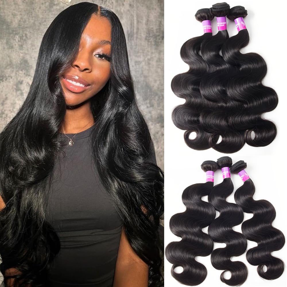 12A Extensiones de Cabello Humano 300g Ondas del Cuerpo 28