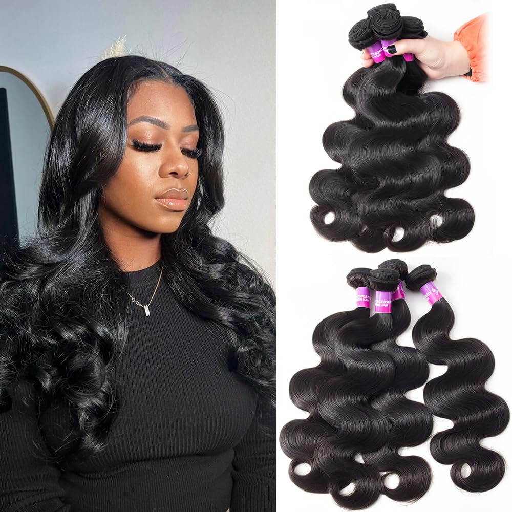 Paquetes de Cabello Humano 12A 400g Cuerpo Onda Paquetes de
