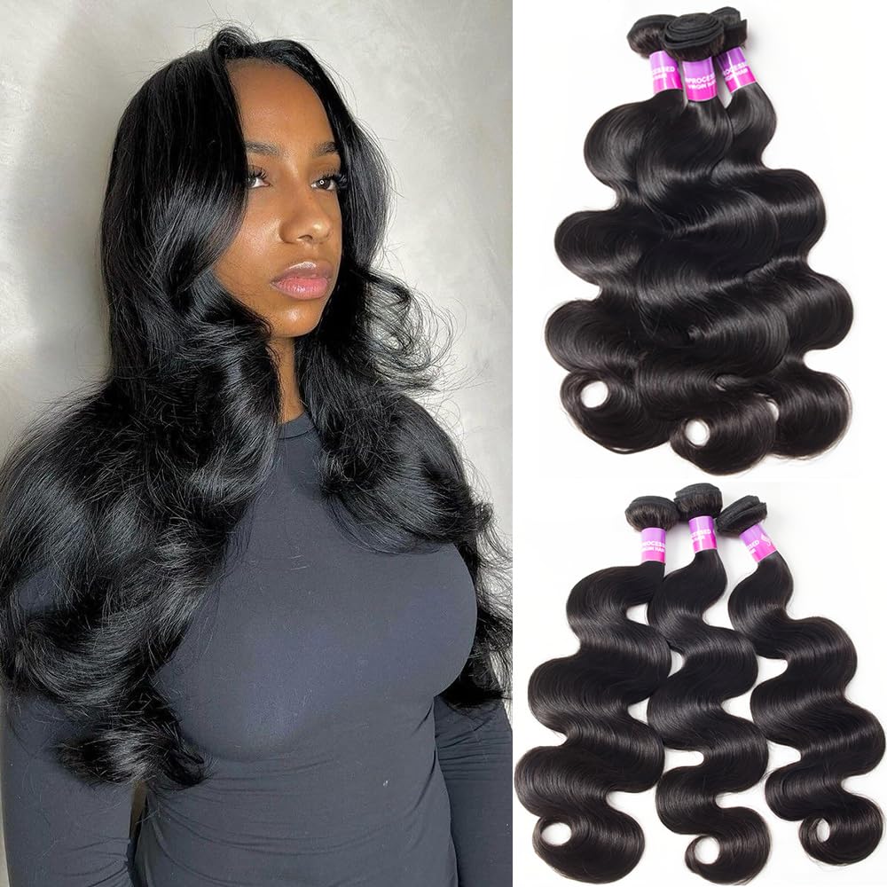 12A Human Hair Bundles 300g Body Wave Bundles -Negro Natural
