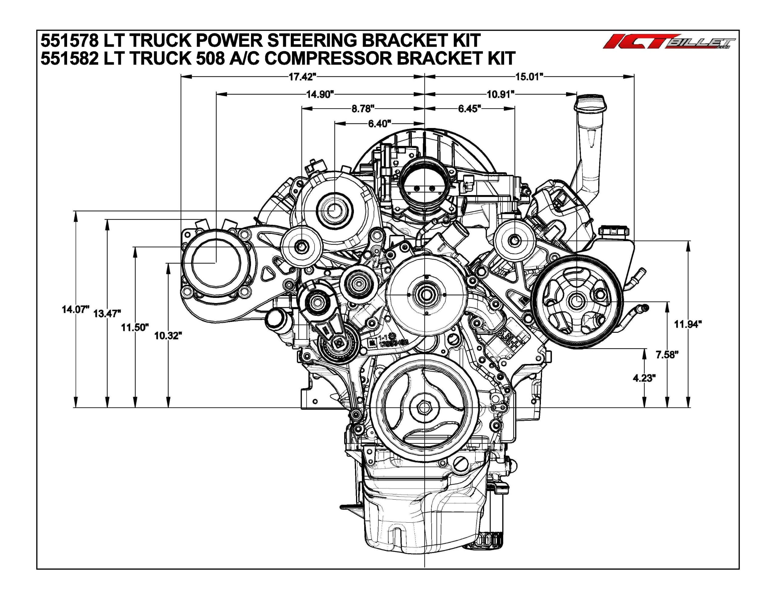 Kit de soporte del compresor de aire acondicionado ICT - Imagen 4