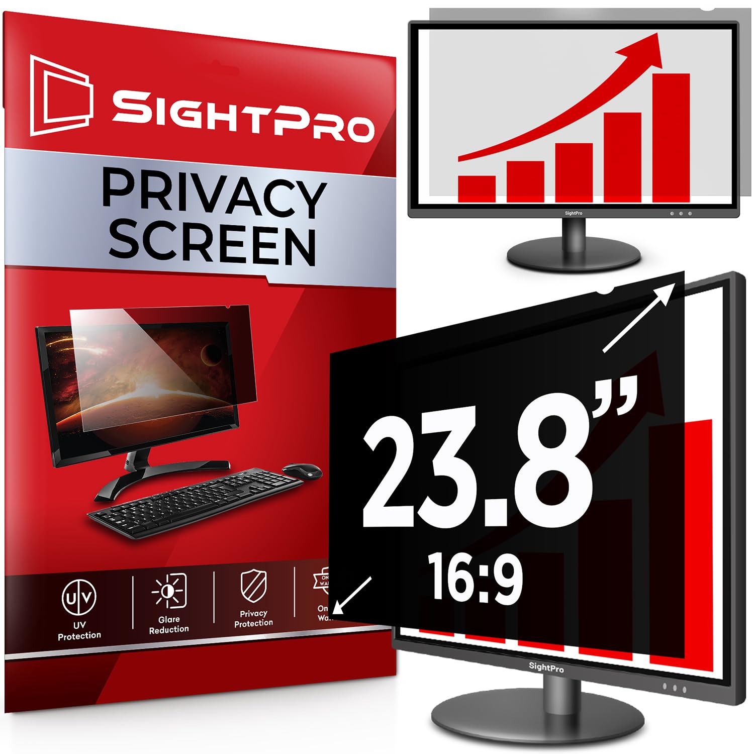 Filtro de privacidad y protector antirreflejos para monitor