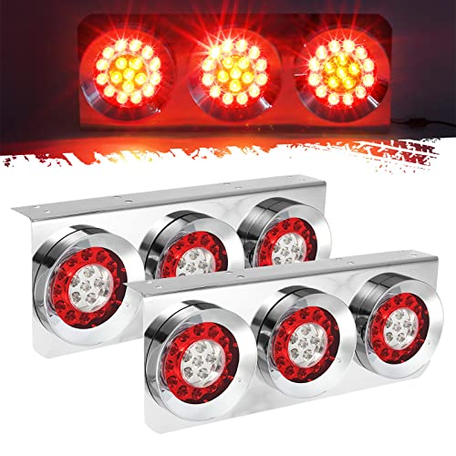 Partsam 2Pcs 54 LED Barra de luces traseras para remolque