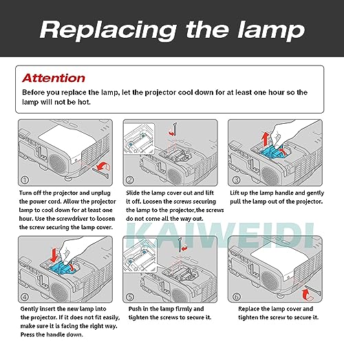 Lámpara de Repuesto KAIWEIDI para Epson ELPLP88/V13H010L88 - Image 7
