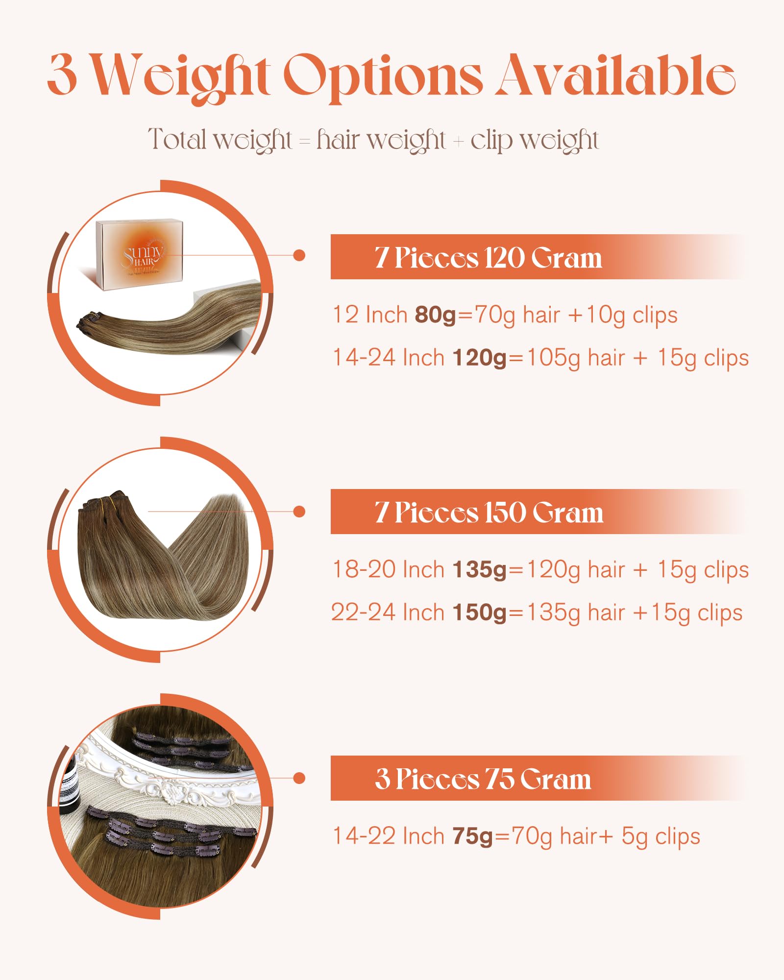 Extensiones de cabello humano Sunny Clip en extensiones de - Imagen 10