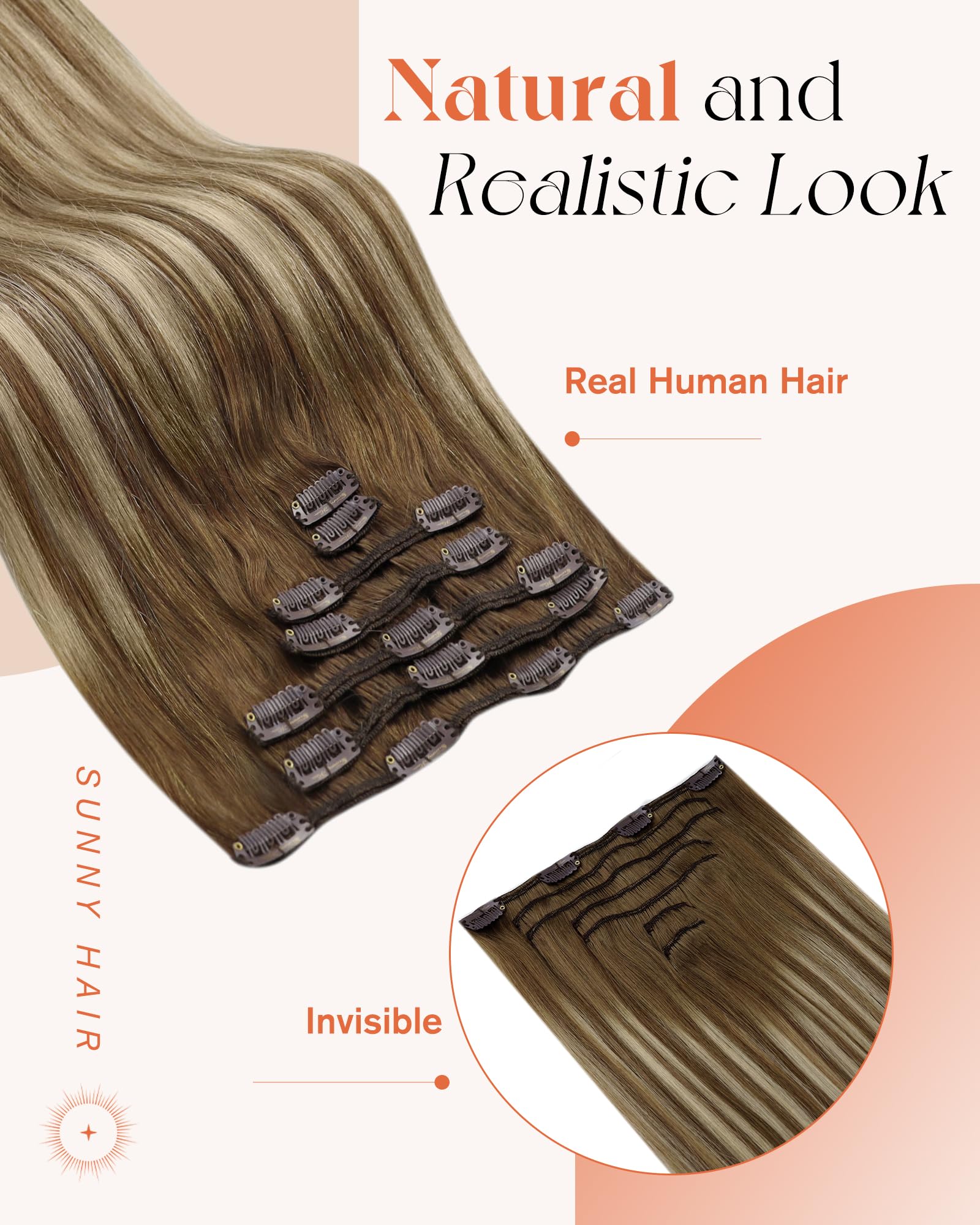 Alternative view of Extensiones de cabello humano Sunny Clip en extensiones de
