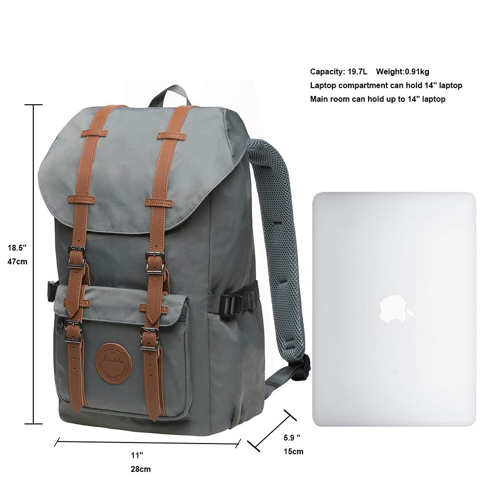 Mochila para laptop KAUKKO para -Gris - Image 4