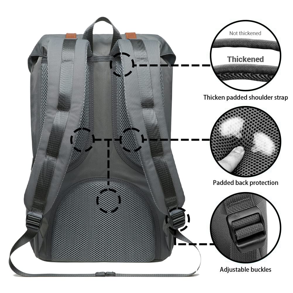 Mochila para laptop KAUKKO para -Gris - Image 8
