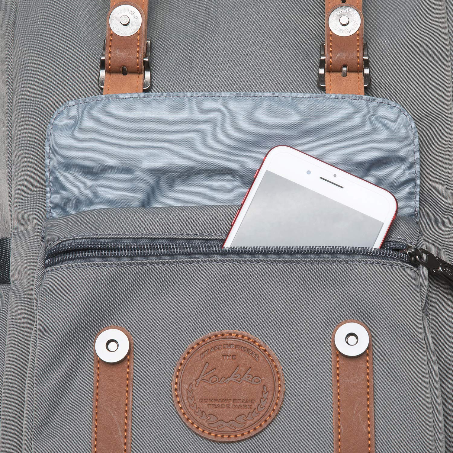 Mochila para laptop KAUKKO para -Gris - Image 10