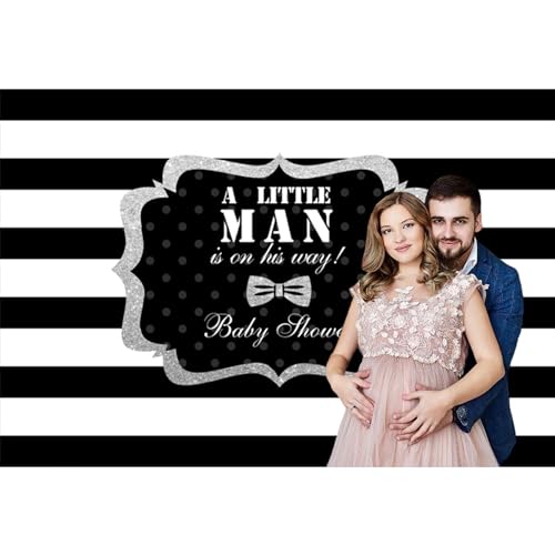 Fondo de 9x6 pies para Baby Shower en Plata para un Pequeño - Imagen 6