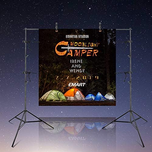 Soporte para telón de fondo EMART 8 x 8 ft Kit -Negro - Image 8