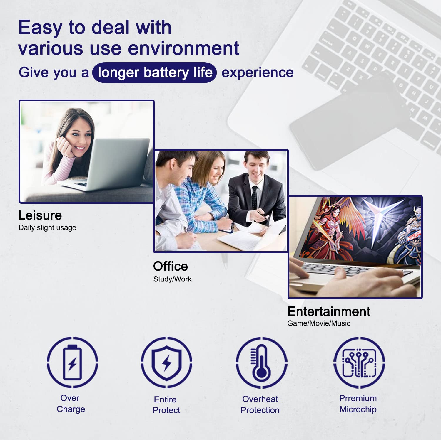 Batería de repuesto C41N1904 C41N1904-1 para ZenBook 13 - Imagen 7
