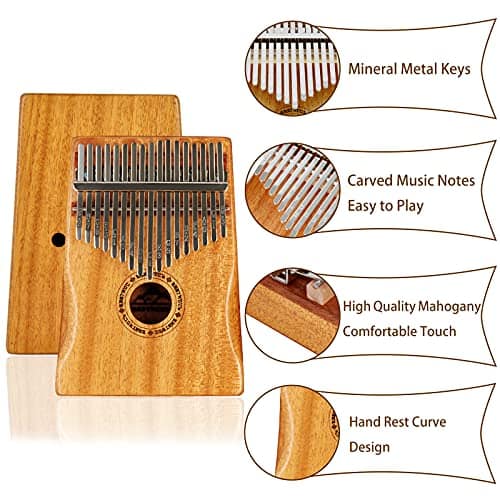 EASTROCK Kalimba Thumb Piano 17 Keys, Piano de Pulgar - Imagen 3