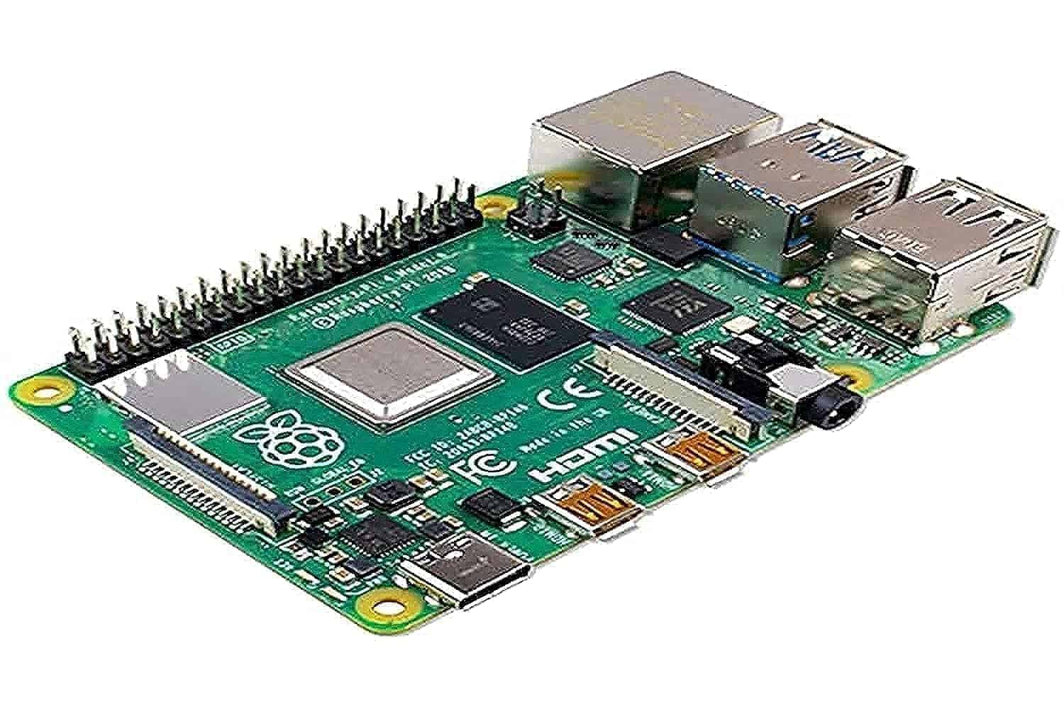 Raspberry Pi 4 Model B 2019 Quad Core 64 Bit -green