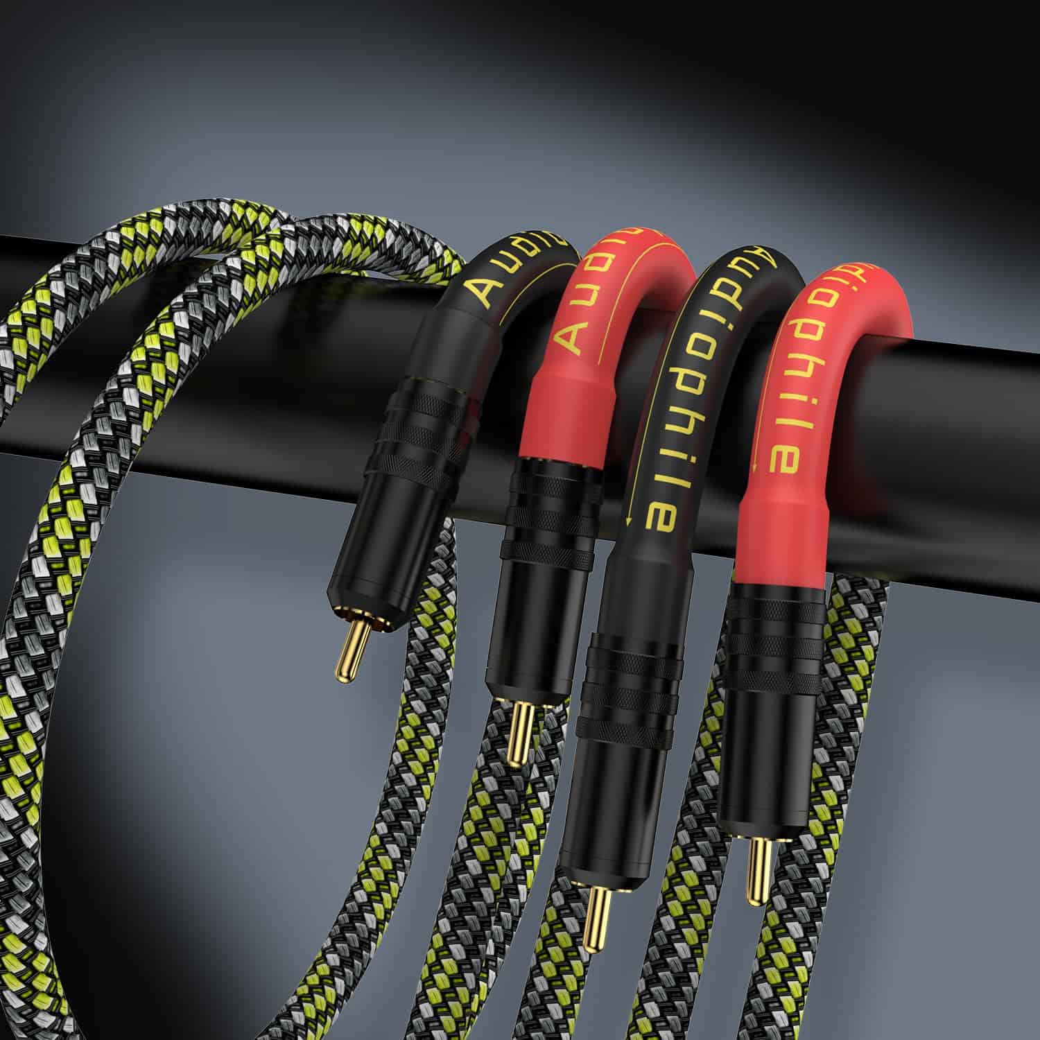 Cable de Interconexión HiFi Moonsaudio 2RCA -Blanco - Image 4