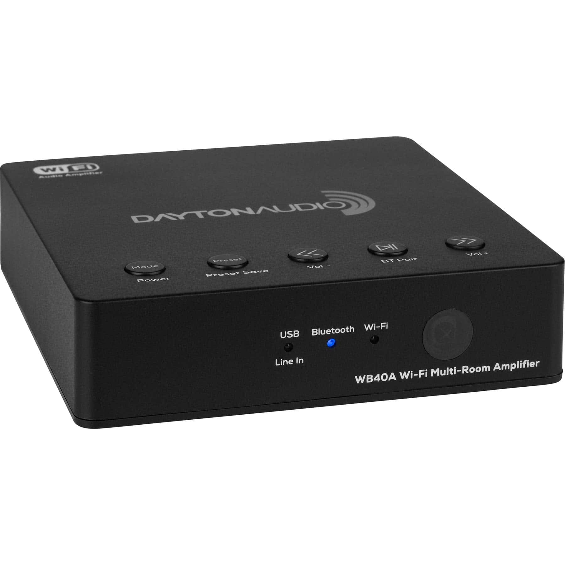 Amplificador WB40A Wi-Fi Bluetooth Multi-Room de 2x20W con