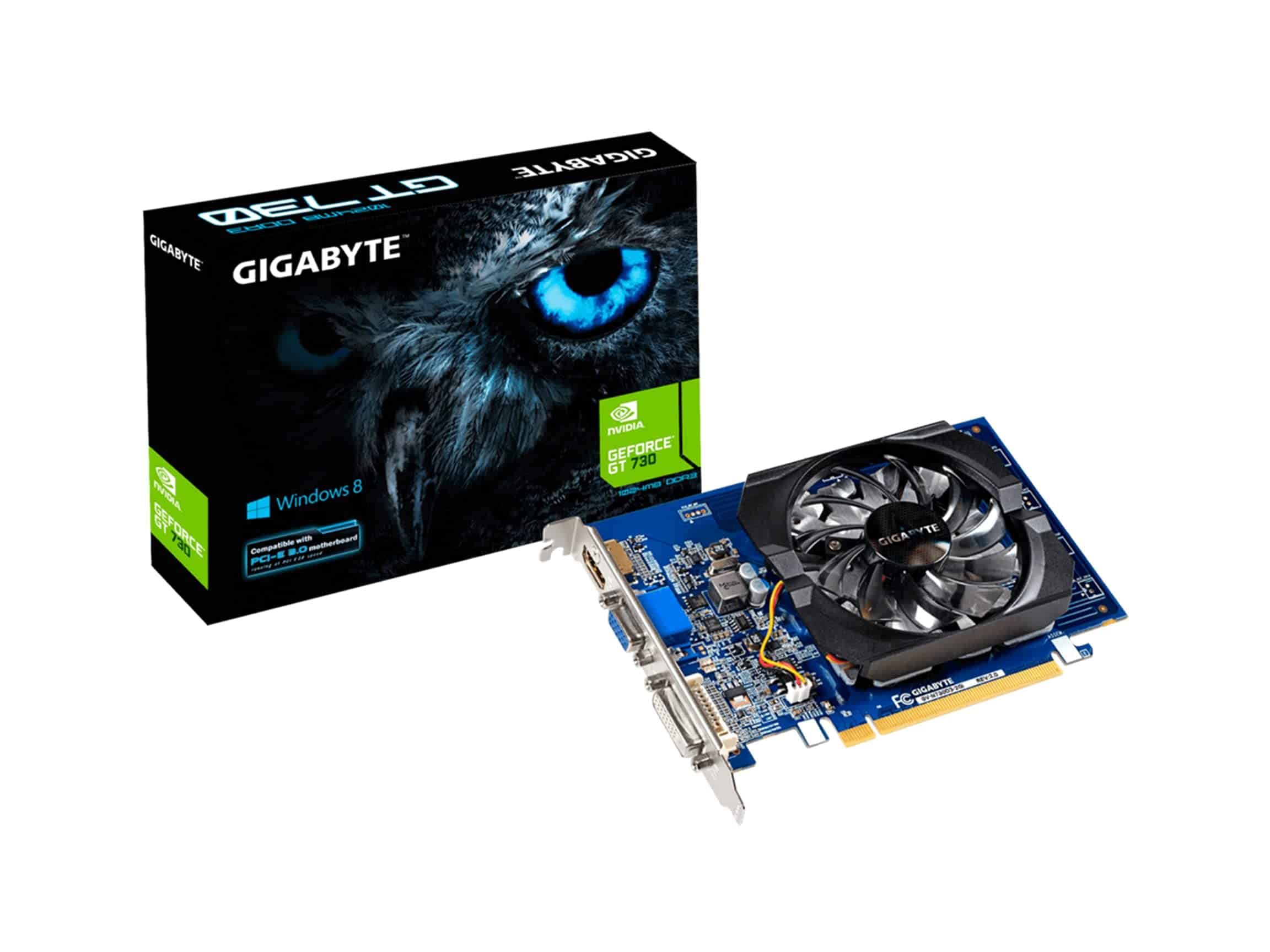 Tarjetas gráficas GIGABYTE GeForce GT 730 2GB 64-bit DDR3,
