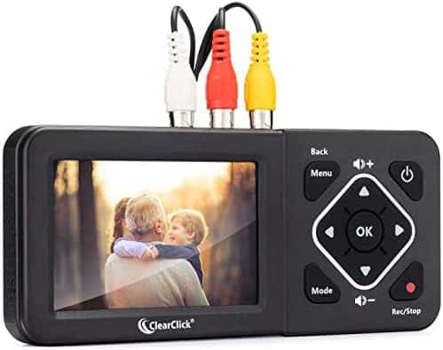 Convertidor Digital ClearClick VHS AV RCA DVD -Negro