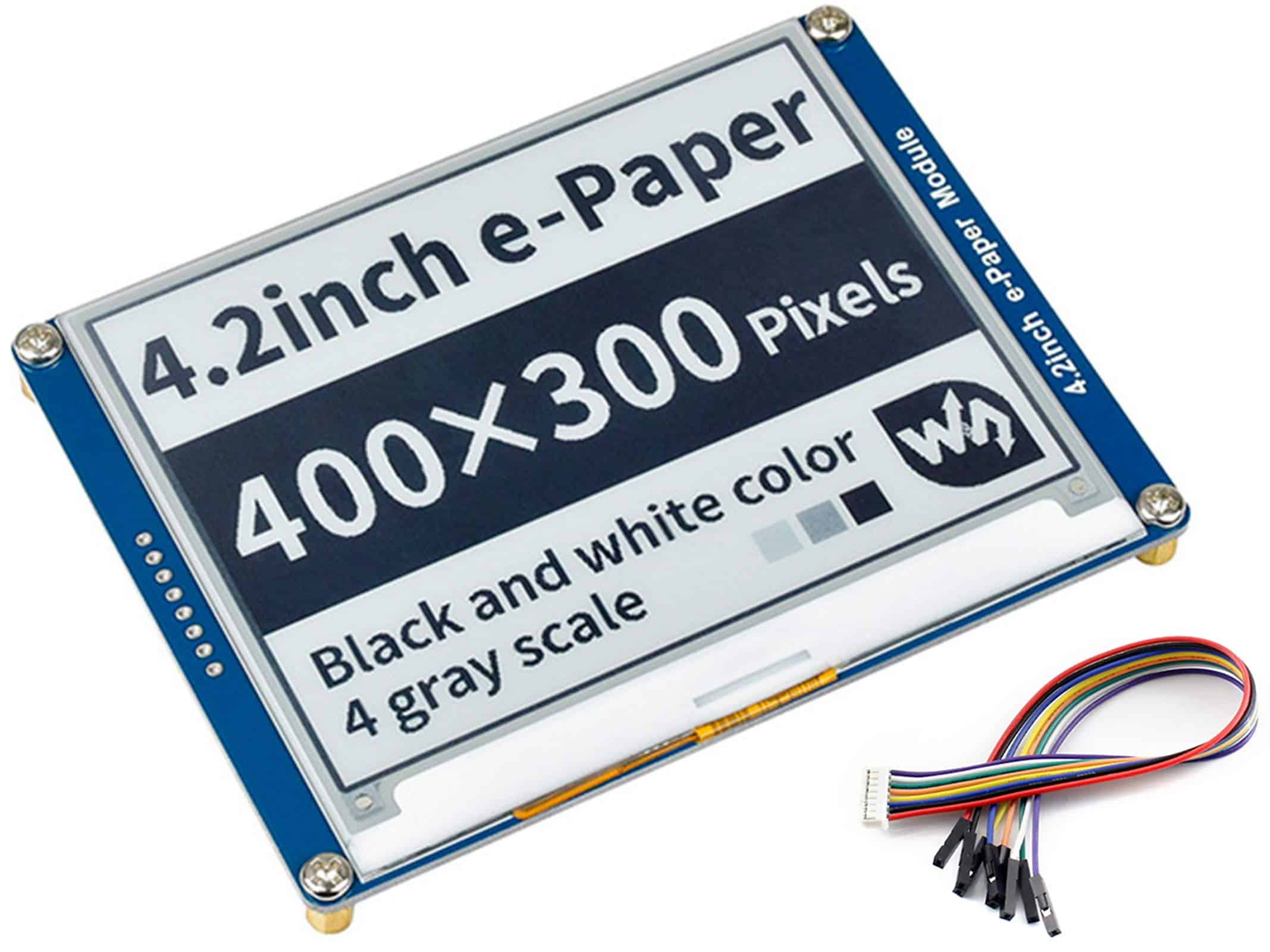 Display E-Ink Waveshare 4.2'' Para Raspberry Pi 400x300