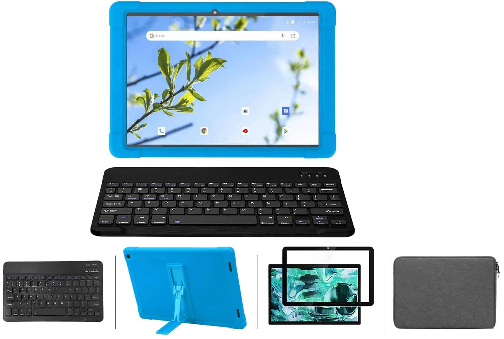 (4 En 1) Estuche Del Teclado Y Protector De Pantalla Onn 11