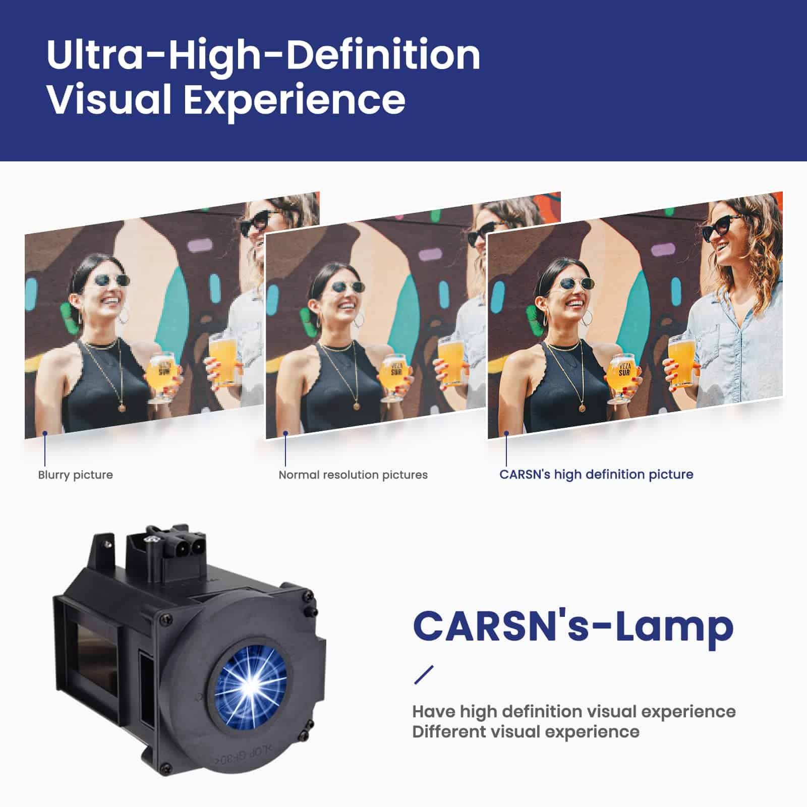 Lámpara de proyector de repuesto CARSN NP21LP para NEC - Image 4