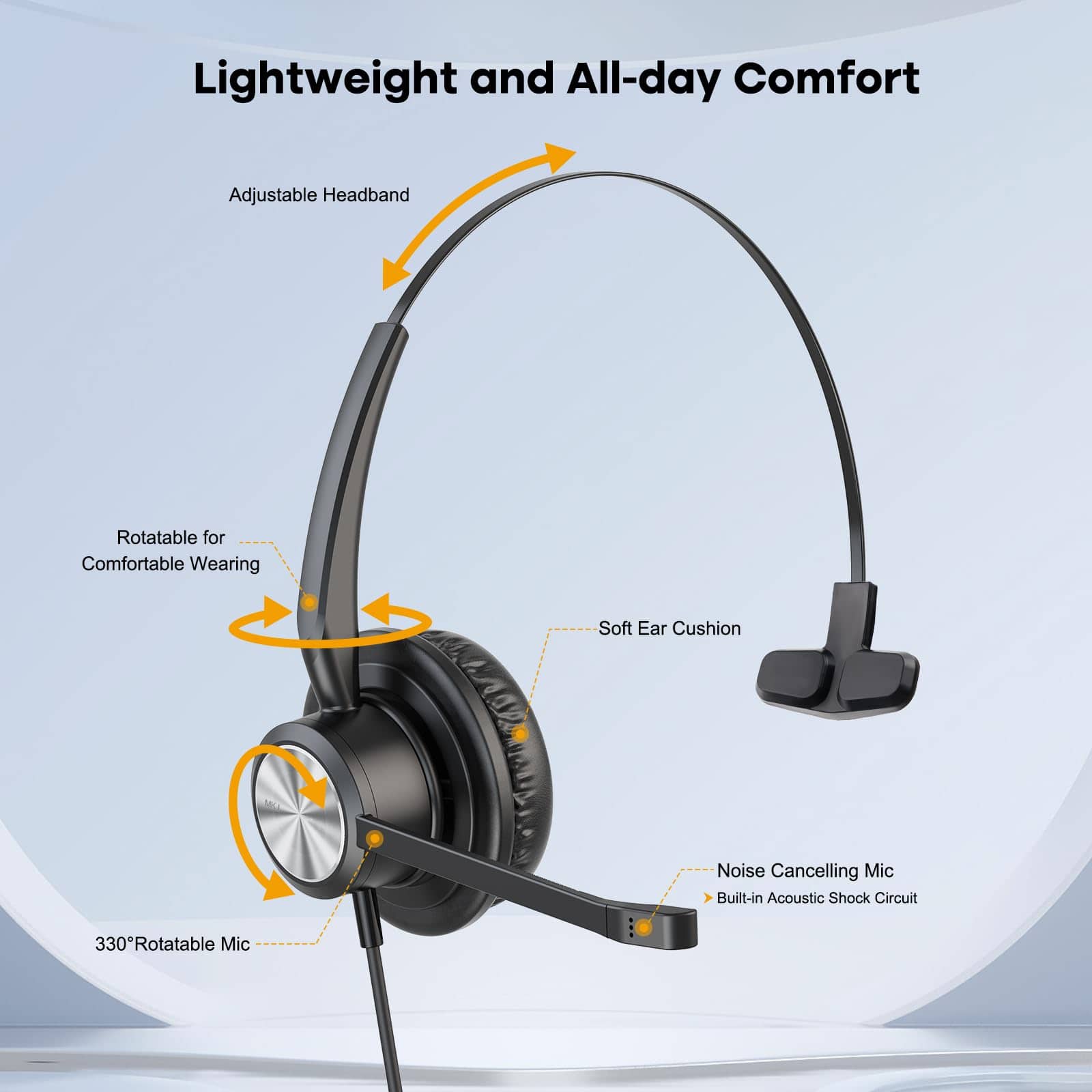 Auricular con cable RJ9 para Teléfono Cisco con Micrófono - Imagen 4