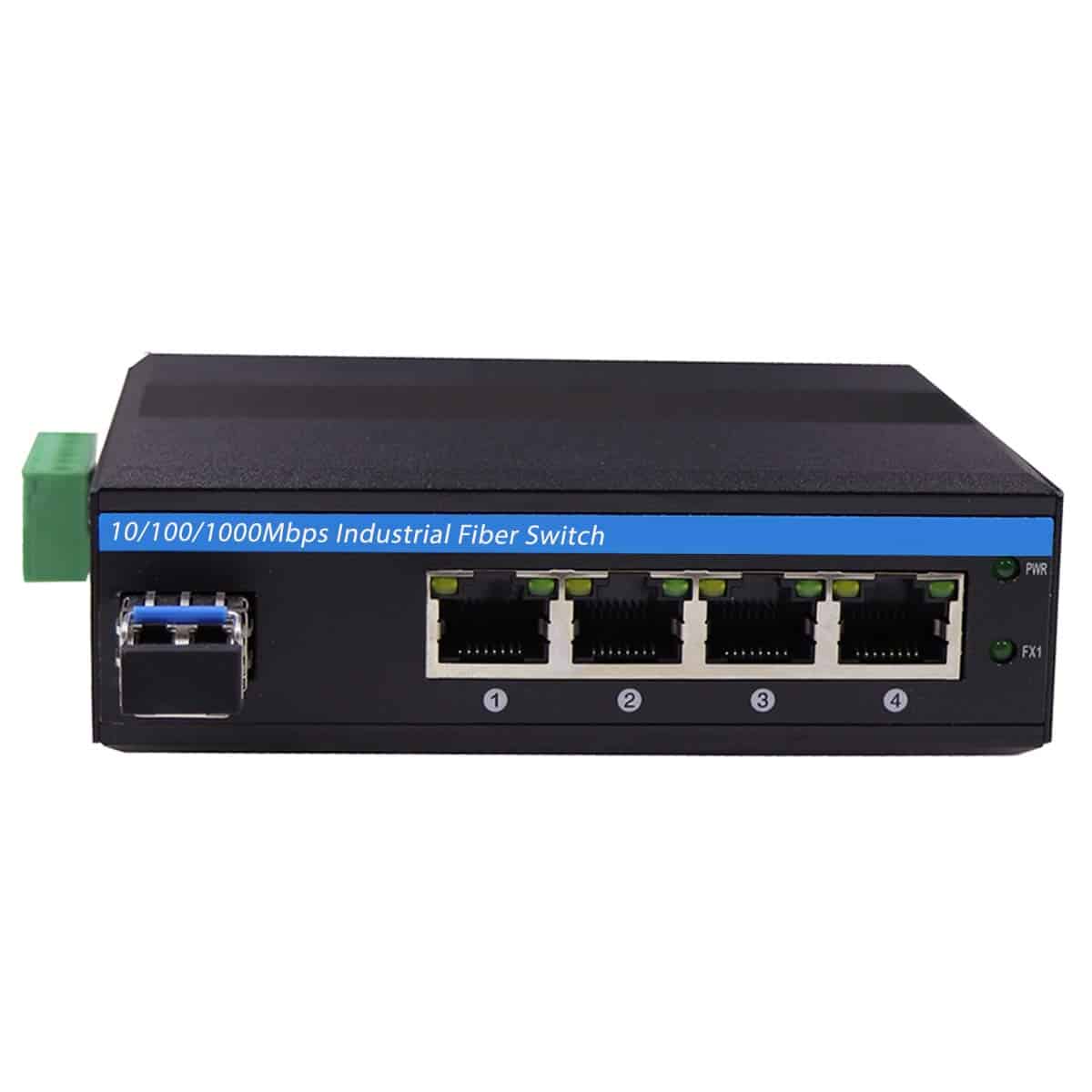 Conversor de Fibra Ethernet Gigabit Exterior OLYCOM, Switch